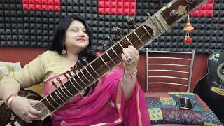 Deewana hua badal   | #sitar #oldsong #Instumental