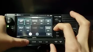 [4K video] ICOM IC-705 SW reception