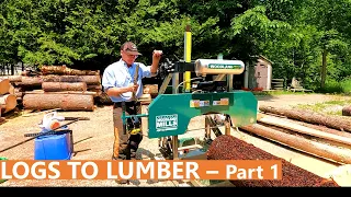 97 - My Process Milling Logs - Part 1  | Woodland Mills Sawmill