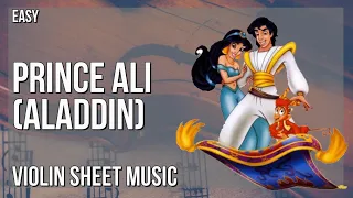 Violin Sheet Music: How to play Prince Ali (Aladdin) by Robin Williams