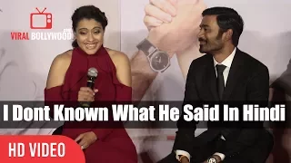 I Dont Known What He Said | Dhanush Funny Reaction On Reporter HIndi Question | VIP 2 Lalkar Trailer