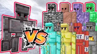 NETHER GOLEM VS ALL GOLEMS FROM MINECRAFT