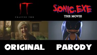 SONIC.EXE The Movie TRAILER #1 Side-By-Side w/ The IT Chapter Two Teaser Trailer (FAN-MADE/PARODY)