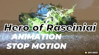 Hero of Raseiniai │ Animation of Stop Motion Tank Battle │ Army Men