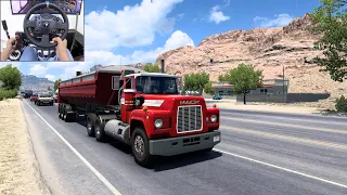 Mack R with a dump trailer - American Truck Simulator | Thrustmaster TX