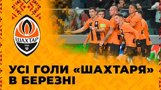 All goals by Shakhtar in March: super shots by Rakitskyi and Sudakov