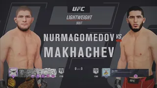 Fighting A Skilled Khabib Player With Islam Makhachev! (UFC 4)