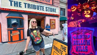 Halloween Horror Nights 2022 Tribute Store FULL TOUR, Trying NEW HHN Drinks & THE MUMMY IS BACK!