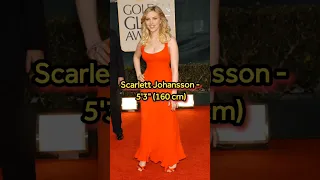 Height of Famous Hollywood Actresses (Part-2) #angelinajolie #scarlettjohansson #piryankachopra