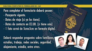 Guía para completar el Formulario DS160 para la Visa de No Inmigrante
