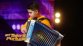 Rúben Rodrigues, um pequeno grande talento a tocar concertina | Got Talent Portugal 2020