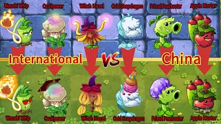 PvZ 2 Discovery - China VS International - Which Version Plant 's Best  - Plant Vs Plant(Part 2)