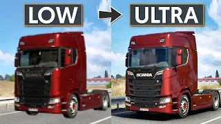 LOW vs ULTRA Graphics Comparison | Euro Truck Simulator 2