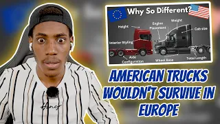Why American and European Trucks Are So Different || FOREIGN REACTS