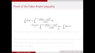 Eleonara Cinti: Quantitative stability estimates for fractional inequalities