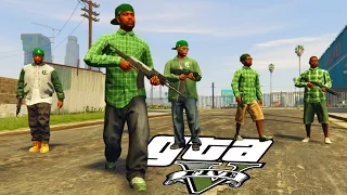 Grove Street vs Ballas - (GTA V Machinima)