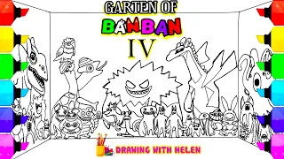 Garten Of Banban 4 Coloring Pages / How to Color New Monsters / Warriyo   - Mortals [NCS]