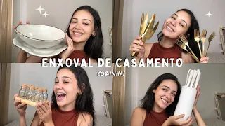 Enxoval de casamento ! Noiva aos 20✨ Comprinhas para casa da SHEIN e shopee - Enxoval de cozinha ✅