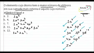 O elemento cujo átomo tem o maior número de elétrons em sua camada mais externa é