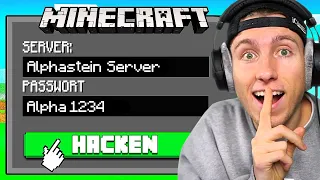 Ich HACKE mich auf ALPHASTEINS MINECRAFT Server! (Geheimer Server)