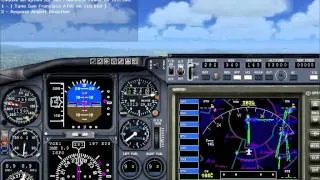 Full ILS landing flight simulator 2004 on a boeing 737-400