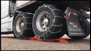 Chain 'Em Up Semi Truck Tire Chain Demo