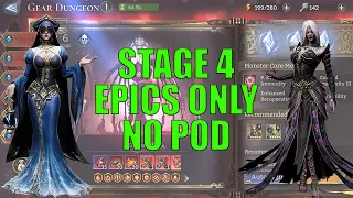 Epics Only & No Anti-Heal | Gear Dungeon Stage 4 [Watcher Of Realms]