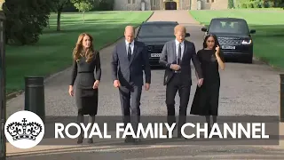 LIVE: William, Kate, Harry and Meghan Take In the Flowers at Windsor