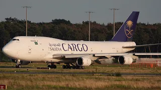 Saudia Cargo B747-400 turn & burn takeoff.