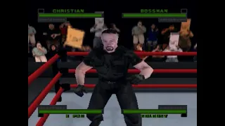 WWF Attitude (N64) Round 1 Match 6: Christian vs Bossman vs X-Pac vs Goldust