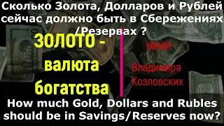 Ч.1 Золото-Доллар-Рубль. Как сохранить стоимость? Структура Сбережений/Капитала Апрель 2023