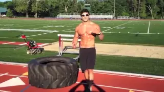 Outdoor Tire Workout (to build athletic, lean muscle and six pack abs)