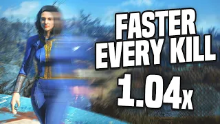 Fallout 4 But Every Kill Makes Me Faster - Day 1