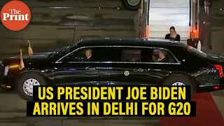 US President Joe Biden arrives in Delhi for G20 summit