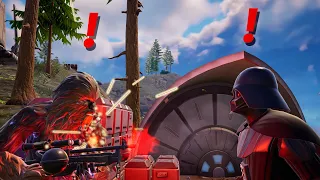 Chewbacca vs Darth Vader! (Star Wars Fortnite)