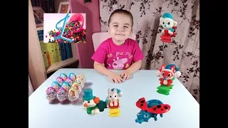 Новогодний Киндер Сюрприз 2018 Новогодние игрушки Unboxing Kinder Surprise