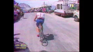 Tour 1992  -  13ème étape - St Gervais à Sestrieres  - Passage du col de l'Iseran (2770 m)