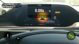 Tesla Model S Plaid with 41%SOC - 1/4 mile run