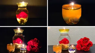 Easy Valentines day Decoration Ideas | DIY Dollar tree Floating Candles centerpiece