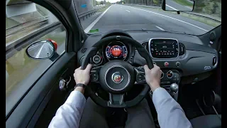 2019 Abarth 595 Competizione (180HP) LOUD Exhaust Sound POV Test Drive (60 FPS) | Carz Crew