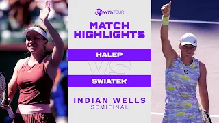 Simona Halep vs. Iga Swiatek | 2022 Indian Wells Semifinal | WTA Match Highlights