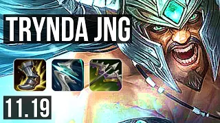 TRYNDAMERE vs JARVAN IV (JUNGLE) | 3.2M mastery, 7/1/8, 700+ games | EUW Master | v11.19