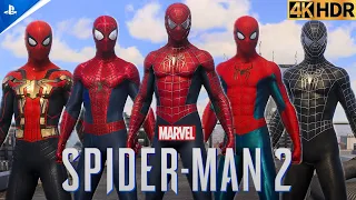 Marvel's Spider-Man 2 - All Cinematic Suits 4K HDR