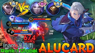 No.1 Alucard VS Supreme Luo Yi & Top Global Aldous - Top 1 Global Alucard Inam,涙の雨 - Mobile Legends