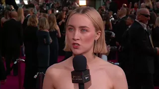 Watch Saoirse Ronan on the Oscars Red Carpet with Oscars 2018 All Access   YouTube