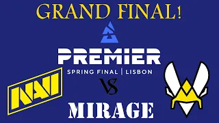 CS:GO – Navi vs. Vitality [Mirage] GRAND FINAL! Map 1