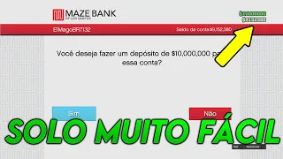 SAIU!Novo Glitch de Dinheiro Solo Massivo Gta V Online  300 Mil A Cada 5 Minutos