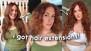 I got CURLY hair EXTENSIONS! (huge hair transformation!)