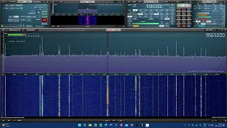 Tuning 31 meters at 2100 UTC with comments SDRplay RSPdx MLA 30 loop antenna