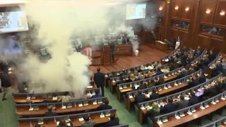 Watch as Tear Gas Is Thrown Into Government Meeting